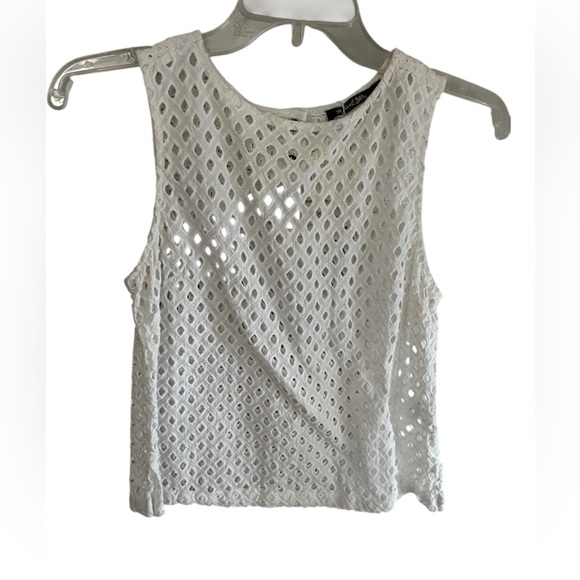 Michael Stars White Crop Tank Top - Picture 1 of 5
